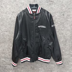 Netflix The Get Down Crew Jacket Men's Large Black Promo Embroidered Bomber